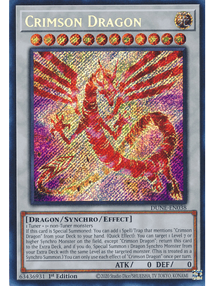 Crimson Dragon - DUNE-EN038 - Secret Rare