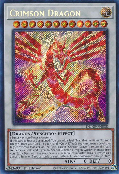 Crimson Dragon - DUNE-EN038 - Secret Rare