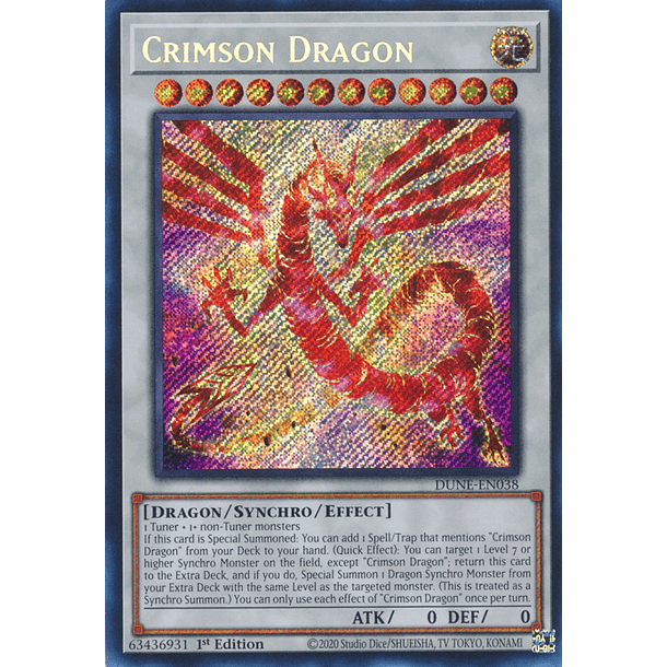 Crimson Dragon - DUNE-EN038 - Secret Rare