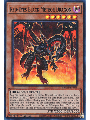 Red-Eyes Black Meteor Dragon - DUNE-EN095 - Super Rare