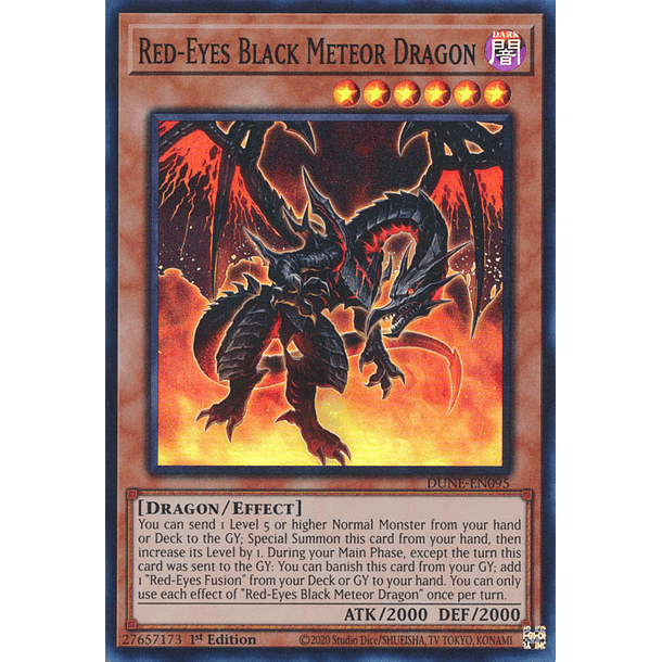 Red-Eyes Black Meteor Dragon - DUNE-EN095 - Super Rare