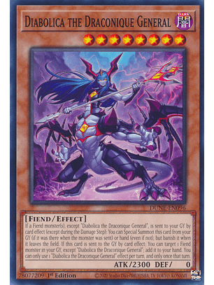 Diabolica the Draconique General - DUNE-EN096 - Common 