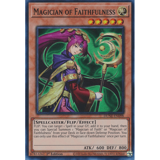Magician of Faithfulness - DUNE-EN098 - Super Rare