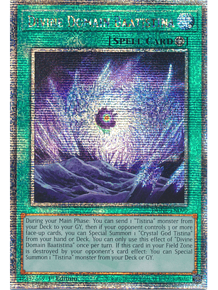 Divine Domain Baatistina - DUNE-EN090 - Quarter Century Secret Rare