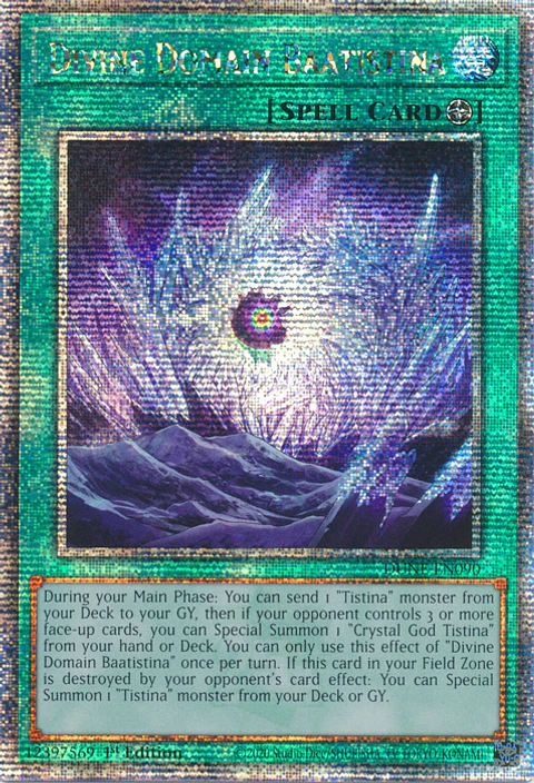 Divine Domain Baatistina - DUNE-EN090 - Quarter Century Secret Rare