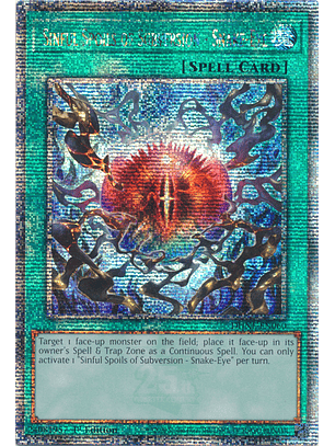 Sinful Spoils of Subversion - Snake-Eye - DUNE-EN060 - Quarter Century Secret Rare