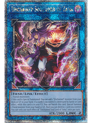 Unchained Soul Lord of Yama - DUNE-EN049 - Quarter Century Secret Rare