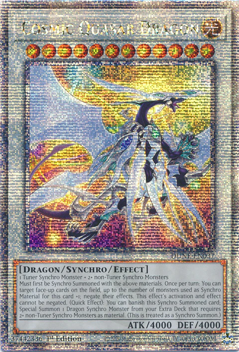 Cosmic Quasar Dragon - DUNE-EN037 - Quarter Century Secret Rare