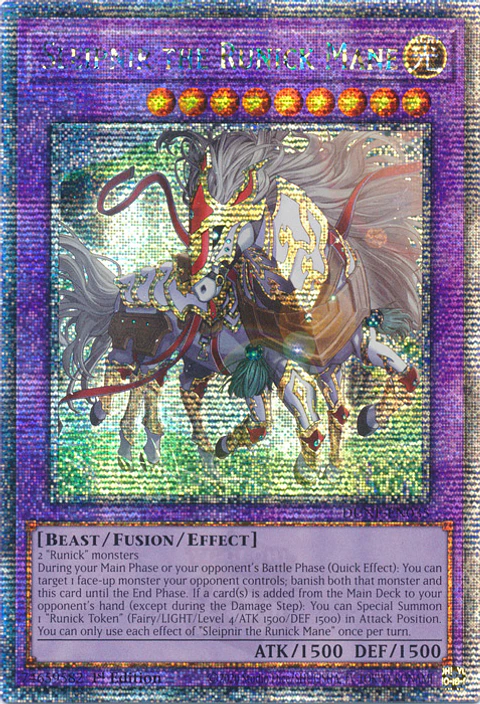 Sleipnir the Runick Mane - DUNE-EN035 - Quarter Century Secret Rare