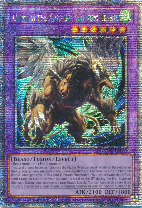 Chimera the King of Phantom Beasts - DUNE-EN033 - Quarter Century Secret Rare 1