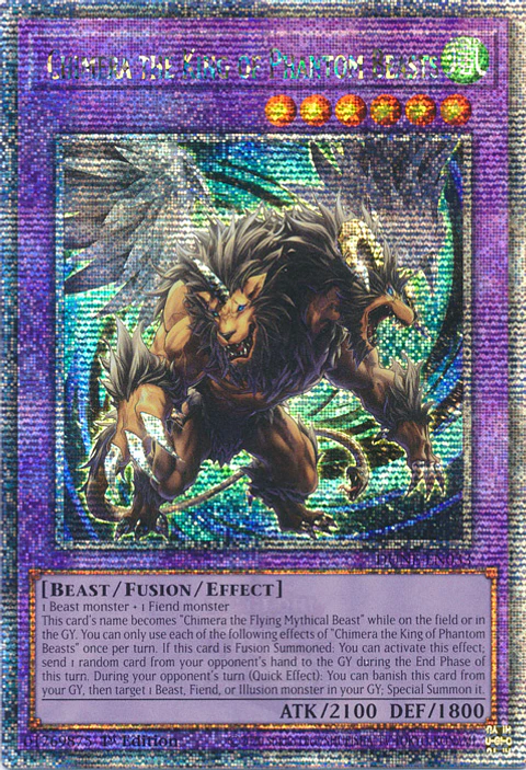 Chimera the King of Phantom Beasts - DUNE-EN033 - Quarter Century Secret Rare