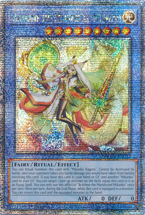 Arahime the Manifested Mikanko - DUNE-EN032 - Quarter Century Secret Rare