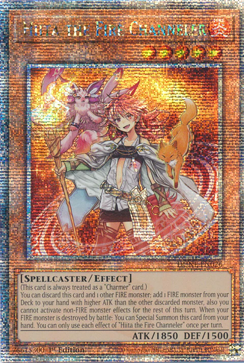 Hiita the Fire Channeler - DUNE-EN026 - Quarter Century Secret Rare