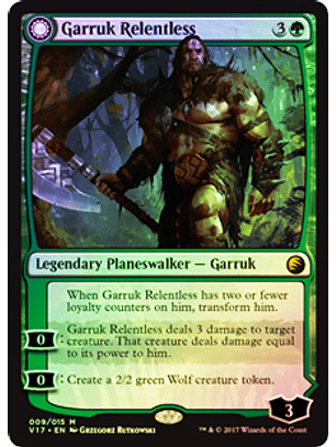 Garruk Relentless  - Garruk, the Veil-Cursed - V17 - M