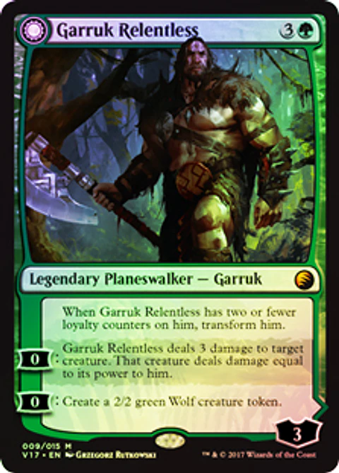 Garruk Relentless  - Garruk, the Veil-Cursed - V17 - M