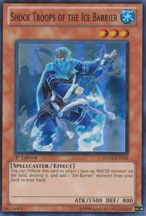 Shock Troops of the Ice Barrier - HA03-EN018 - Super Rare