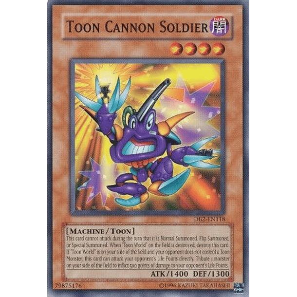 Toon Cannon Soldier - DB2-EN118 - Common 