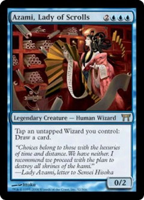 Azami, Lady of Scrolls - COK - R  (desgastada)