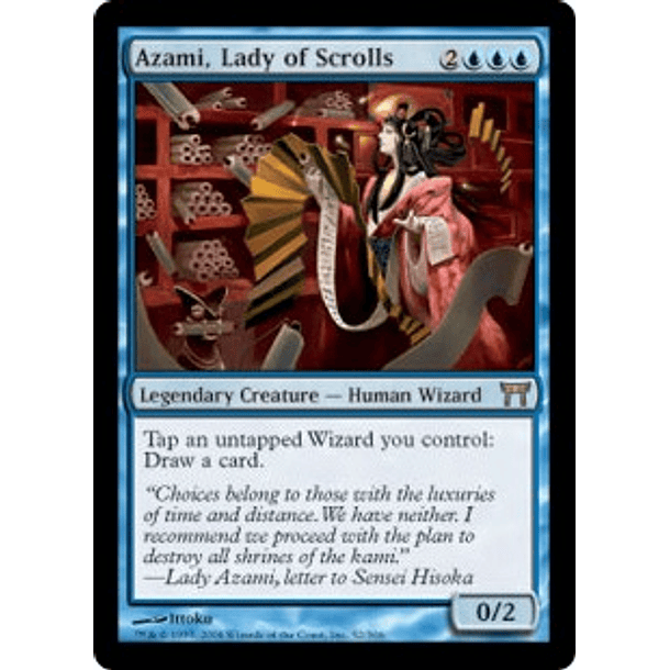 Azami, Lady of Scrolls - COK - R  (desgastada)
