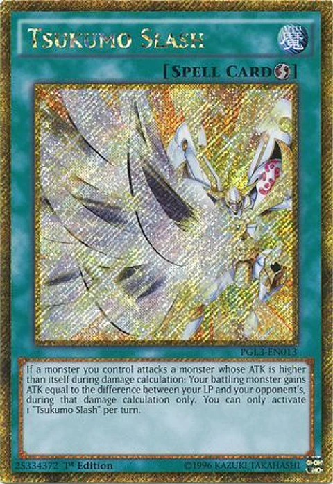 Tsukumo Slash - PGL3-EN013 - Gold Secret Rare 