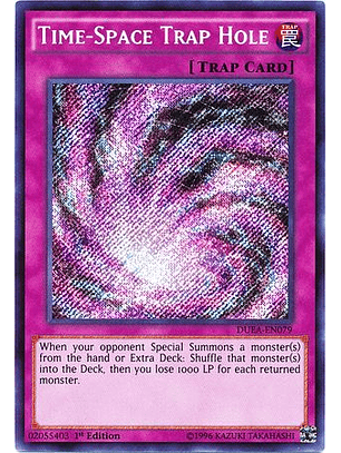 Time-Space Trap Hole - DUEA-EN079 - Secret Rare (dañado Dobles atras)