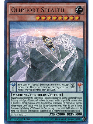 Qliphort Stealth - MP15-EN210 - Ultra Rare 