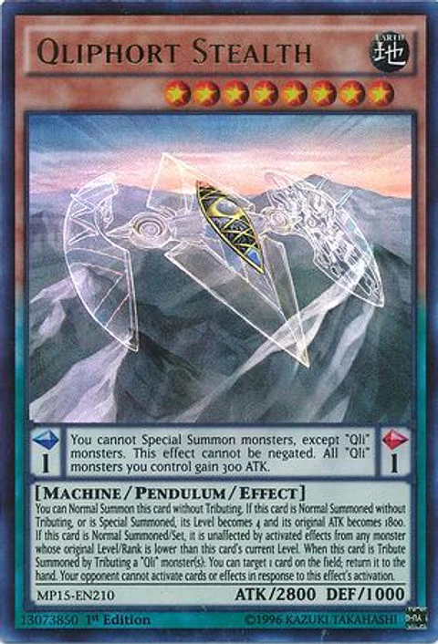 Qliphort Stealth - MP15-EN210 - Ultra Rare 