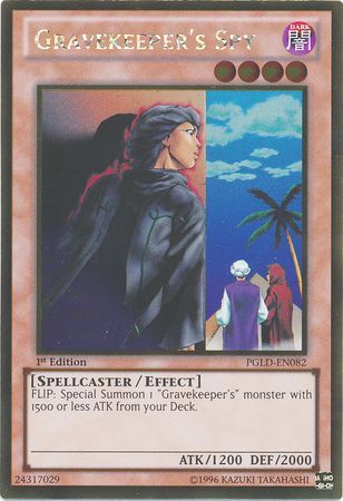 Gravekeeper's Spy - PGLD-EN082 - Gold Rare 1