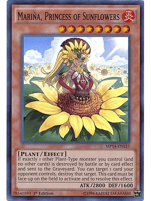 Marina, Princess of Sunflowers - MP14-EN157 - Super Rare