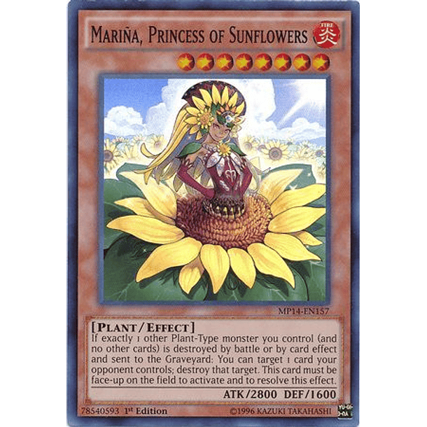 Marina, Princess of Sunflowers - MP14-EN157 - Super Rare