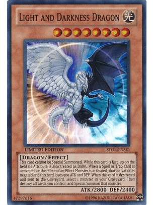 Light and Darkness Dragon - STOR-ENSE1 - Super Rare (desgastado Orillas)