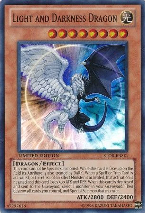 Light and Darkness Dragon - STOR-ENSE1 - Super Rare (desgastado Orillas)
