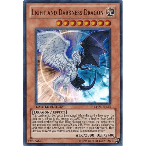 Light and Darkness Dragon - STOR-ENSE1 - Super Rare (desgastado Orillas)