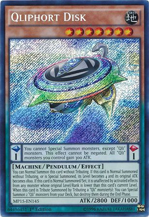 Qliphort Disk - NECH-EN024 - Secret Rare