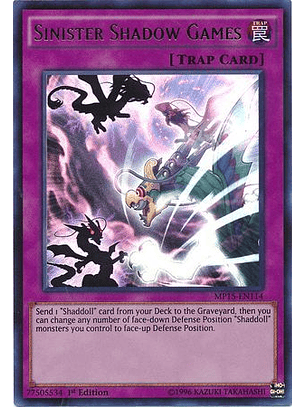 Sinister Shadow Games - MP15-EN114 - Ultra Rare