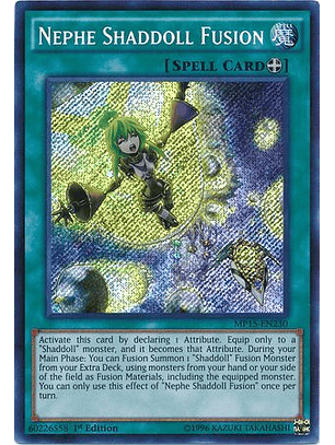 Nephe Shaddoll Fusion - MP15-EN230 - Secret Rare 
