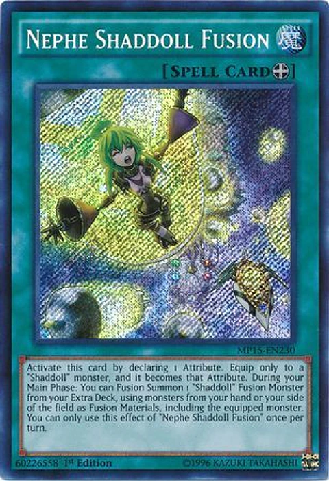 Nephe Shaddoll Fusion - MP15-EN230 - Secret Rare 