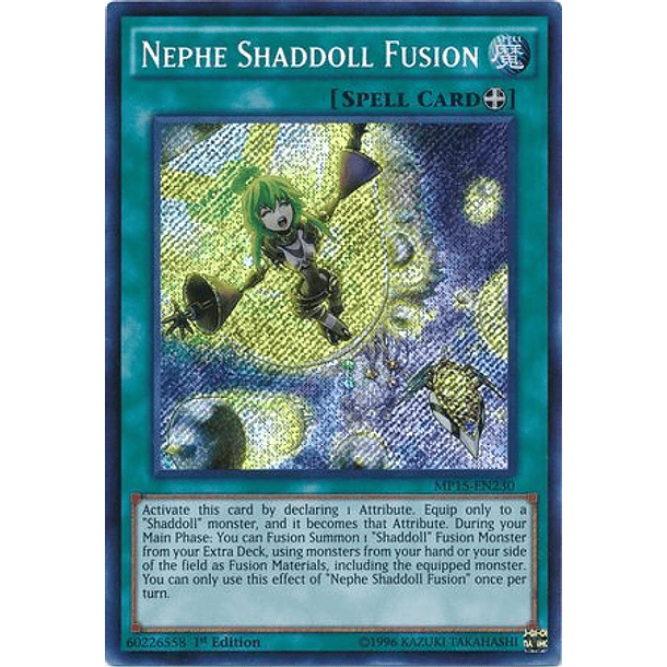 Nephe Shaddoll Fusion - MP15-EN230 - Secret Rare 
