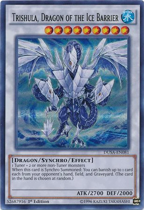 Trishula, Dragon of the Ice Barrier - DUSA-EN081 - Ultra Rare