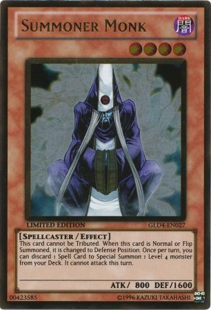 Summoner Monk - GLD4-EN027 - Gold Rare (jugada)  1