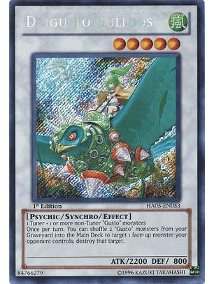 Daigusto Gulldos - HA05-EN053 - Secret Rare (esquina Doblada)