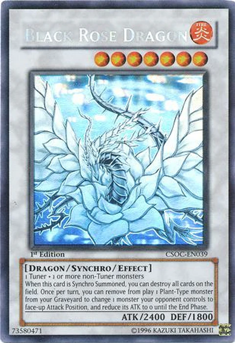 Black Rose Dragon - CSOC-EN039 - Ghost Rare