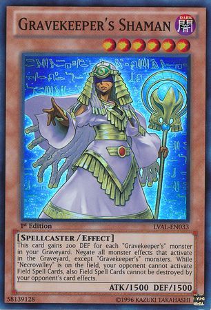Gravekeeper's Shaman - LVAL-EN033 - Super Rare 1