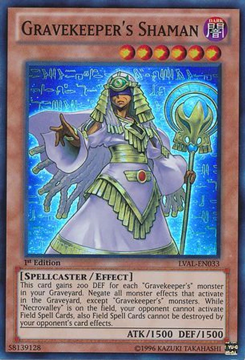 Gravekeeper's Shaman - LVAL-EN033 - Super Rare