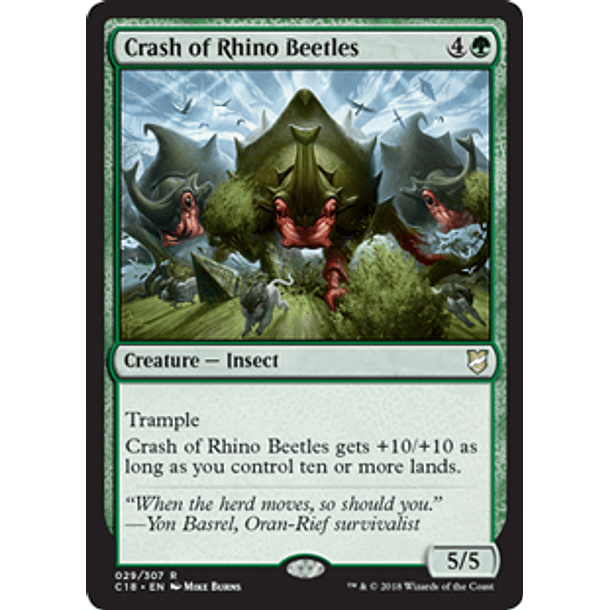 Crash of Rhino Beetles - C18 - R 