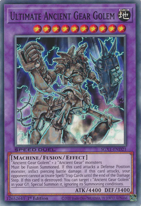 Ultimate Ancient Gear Golem - SGX1-END21 - Common