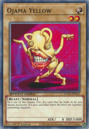 Ojama Yellow - SGX1-ENC01 - Common 1