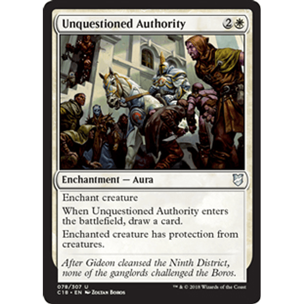 Unquestioned Authority - C18 - U