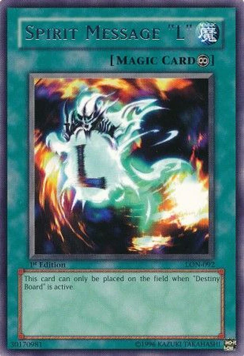Spirit Message "L" - LON-092 - Rare