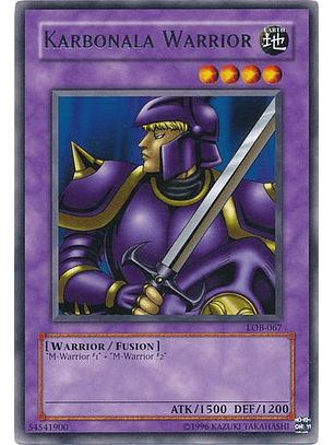 Karbonala Warrior - LOB-067 - Rare Español o Ingles